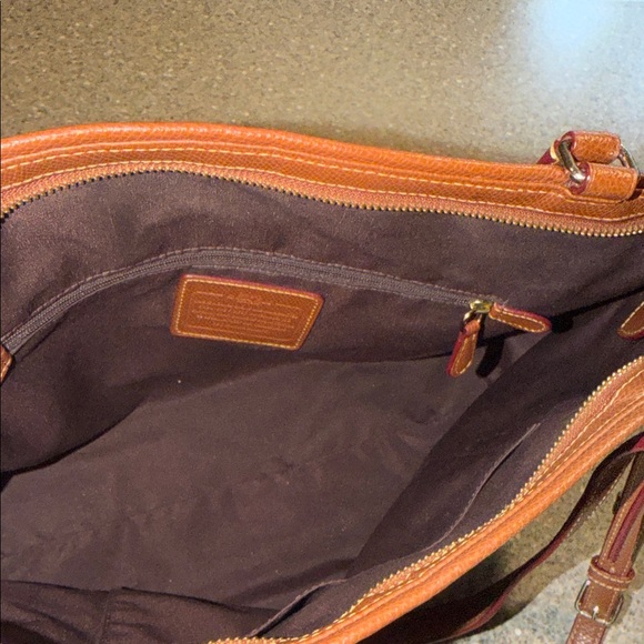 Coach Tan and Brown Signature Tote - Picture 4 of 5